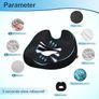 Donut Pillow Donut Cushion Chair Seat Cushion - The Memory Foam Firm Coccyx Pad You Need for Comfort During Long Sitting at Office Chairs, Gaming & Car Seats!(A-Black, Standard) Image 4