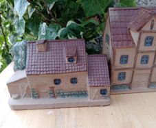 Miniature house, piggy bank, money box, savings box