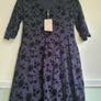 Monsoon half sleeve dress midi navy floral Size UK 14 EU 42  Brand new BNWT RRP 90euro Image 9