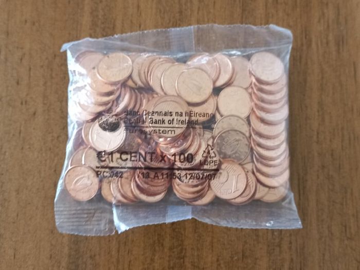 1 Euro Cent bag Ireland UNC 2013