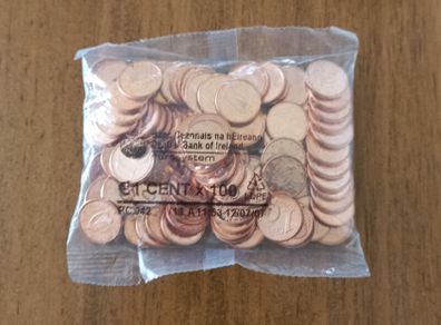 1 Euro Cent bag Ireland UNC 2013