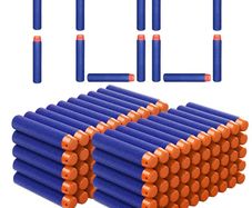 7.2cm 100pcs For Nerf Soft Bullets Darts Round Head Refill Sponge Darts Kids Children Toy Gun Bullets For NERF N-Strike Blasters