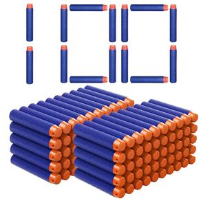 7.2cm 100pcs For Nerf Soft Bullets Darts Round Head Refill Sponge Darts Kids Children Toy Gun Bullets For NERF N-Strike Blasters