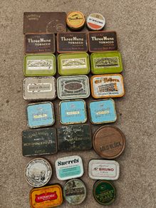 Tobacco Tins - 5 euros each or 5 for 20 euros