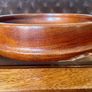 Magnificent Vintage Wide Wooden Turned Shallow Fruit Salad Bowl 1950s 1960s Image 5