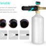Adjustable Foam Lance 1L Bottle Snow Foam Nozzle Injector Soap Foamer for Car Washer Image 8