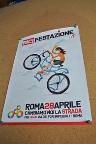 Cycling Poster From Rome Italy