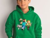 Minecraft Hoodie personalised With Your Name On The Back