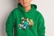Minecraft Hoodie personalised With Your Name On The Back