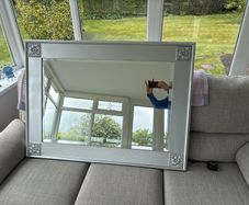 Large Silver Frame mirror