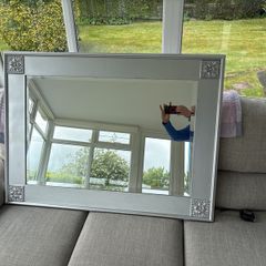Large Silver Frame mirror