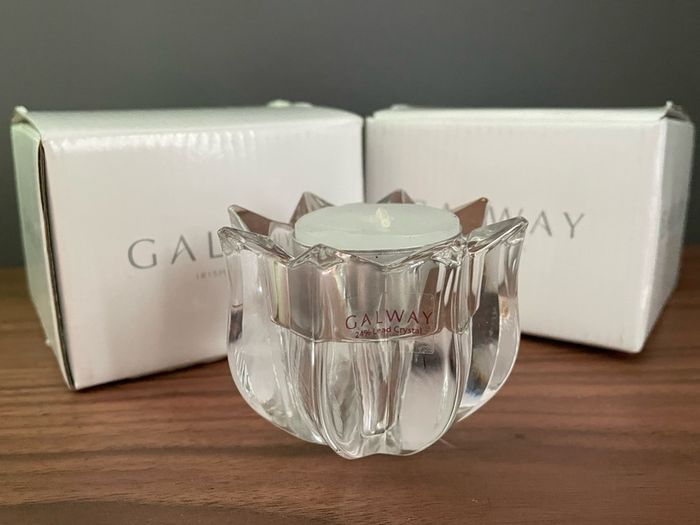 Galway Irish Crystal Tulip Votive 5.5 cm