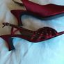 Clarkes Shoe/Stylish Red Satin Shoes from Clarkes  .. Colour: Red  ..  Size: 5.5 UK  ..  39 EU Image 6