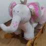 Labebe plush rocking horse pink like new Image 4