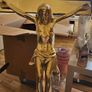 Heavy Brass Religious Cross Image 2