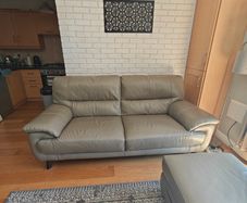 3 seater leather sofa