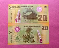 Nicaragua 20 Cordobas  2007 Pick 202a. ( Uncirculated )