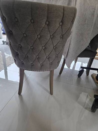 6 grey dining chairs