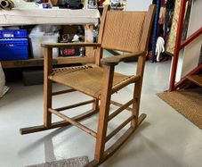 Traditional Irish Sugan Rocking chair