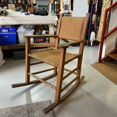Traditional Irish Sugan Rocking chair