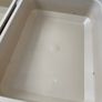2x Large Beige Plastic Trays Image 3
