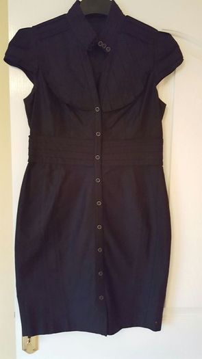 Principles black button up dress