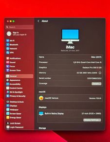 iMac 27-inch Retina 5K 2017 - 3.8GHz i5 - 32GB RAM