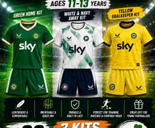 Irish soccer jerseys kids kits