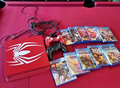 ps4 Slim spiderman 1Tb and controller 2