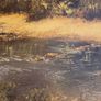 Impressionist Landscape Poster.  Large. 80cm Wide X 60cm In Very Good Condition. Ideal for framing . Look well in any pub or restaurant or in home. Image 3