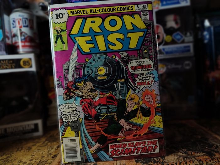 Iron Fist ! Issue #5 ! 1st Appearance of Scimitar ! Iron Fist makes ties to the IRA ! Bronze Age Comic from 1976 ! by Marvel !