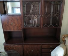Vintage Mahogany Wall Unit