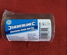 Silverline aluminium oxide roll 5m sandpaper