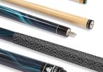 NEW SALE | Burner II 2 piece Pool Cue Maple 10mm Tip Black Full Size 57