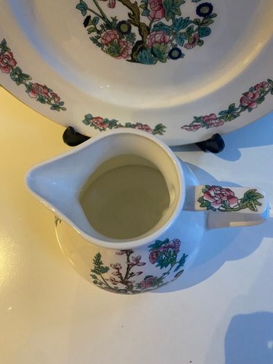 MAYFAIR  Indian Tree China plate and EMERALD ISLE pitcher