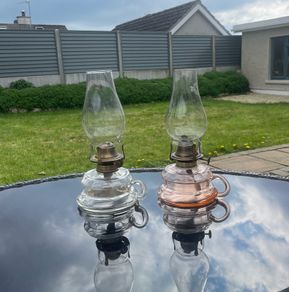 Antique Victorian Oil Lamps