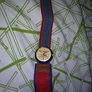 Denim style velcro watch Image 3