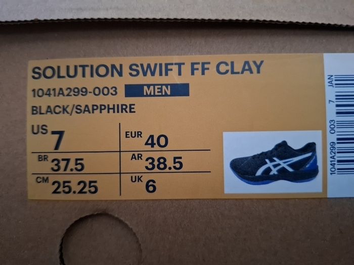 Asics Solution Swift FF clay tennis shoes UK6
