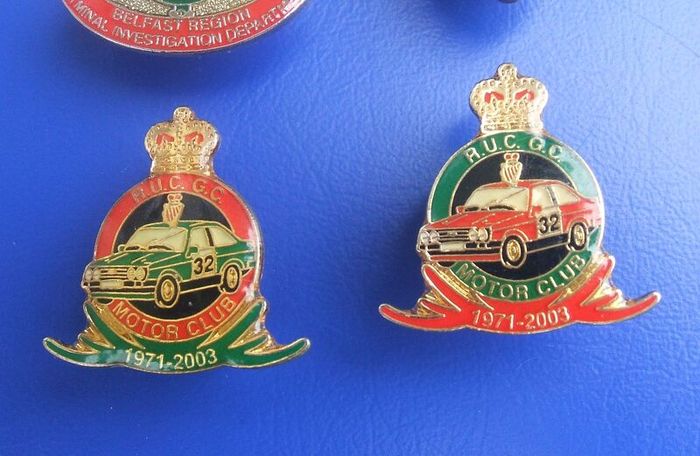 ROYAL ULSTER CONSTABULARY (RUC Northern Ireland) - four RUC fund-raising charitable badges (1990s/early 2000s)