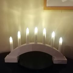 Wooden LED Candle Bridge