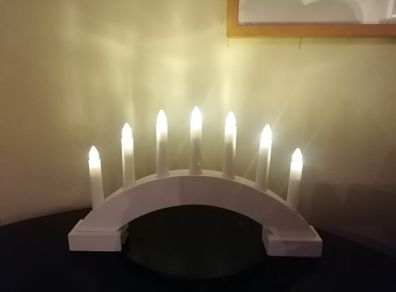 Wooden LED Candle Bridge