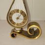 Swiza Flame Brass Candlestick Alarm Clock 1950's Image 4
