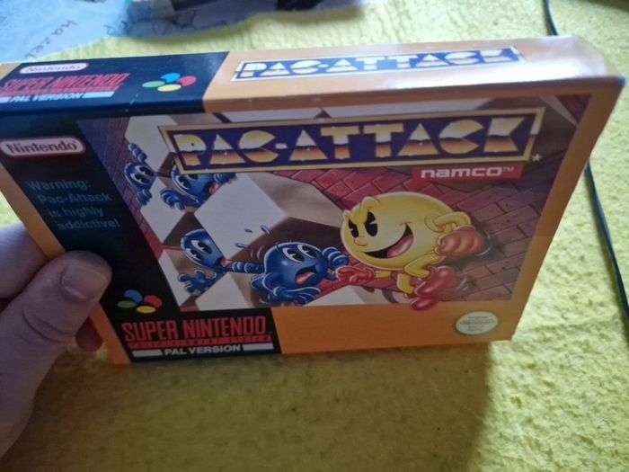 Pac Attack Snes Super Nintendo Arcade Retro Games Original