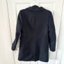 Zara Manteco Wool Mix Black Coat Medium Image 4