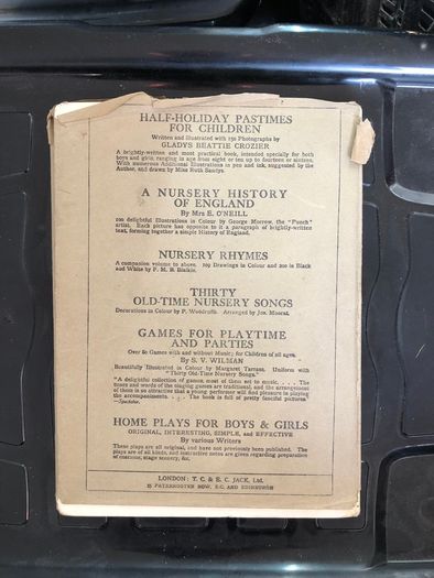 Antique Book Songs with Music from A Child's Garden of Verses by Robert Louis Stevenson