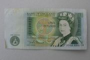 Bank of England One Pound Note Series D