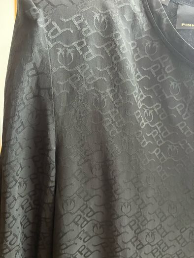 Pinko logo black blouse