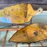 Vintage Dutch Wooden Wall Decor with Original Handpainted Scenes on the Reverse Image 7