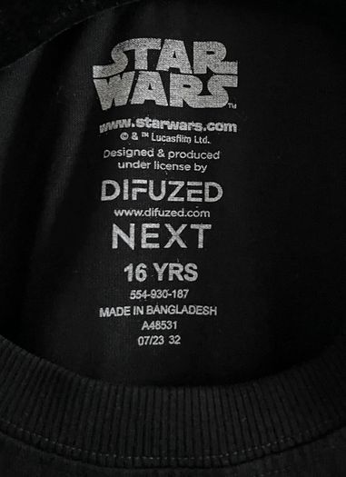 Bundle of Star Wars and Harry Potter T-shirts Size 16 years