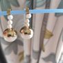Vintage Earrings Gold tone Baubles Image 2
